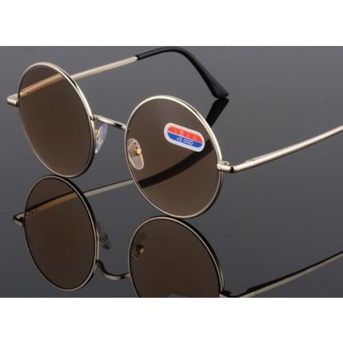 Women round Reading Glasses full-rim metal men crystal lenses reading eyeglasses presbyopic glasses +100 to +250 +300 +350 +400