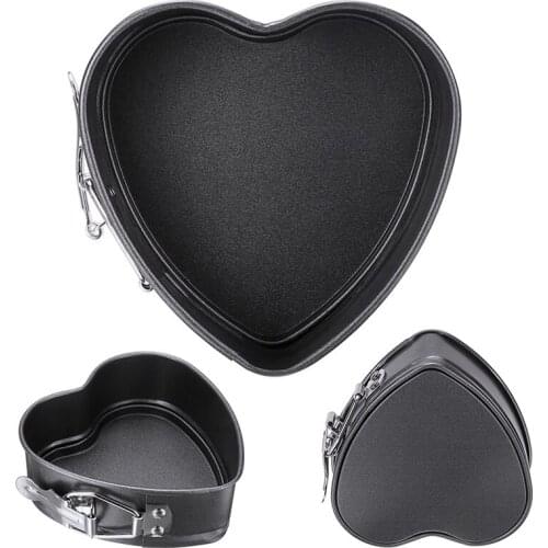 1pc DIY Cheese Bread Baking Mould Hand Made Cake Pan Non-stick Heart Shape Cake Mold Baking Supplies Kitchen Bakeware