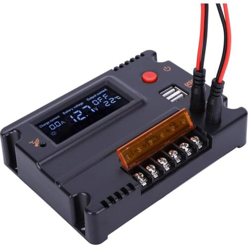 10A Solar Panel Regulator LCD Solar Charge Controller Panel Battery Regulator Auto Switch Overload Protection CMG2410