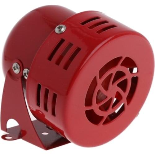1950s 12V Car Truck Motorcycle Driven RED Air Raid Siren Horn Alarm 50s