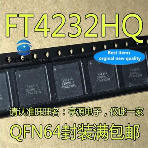 2Pcs FT4232HQ FT4232 USB QFN64 High speed hub module chip in stock 100% new and original