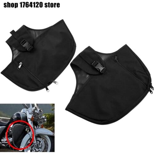 Motorcycle 2PCS Soft Lowers Chaps Leg Warmer Cover Bag For Harley Sportster XL1200 Touring Trike Model Dyna Softail Fatboy FXDC