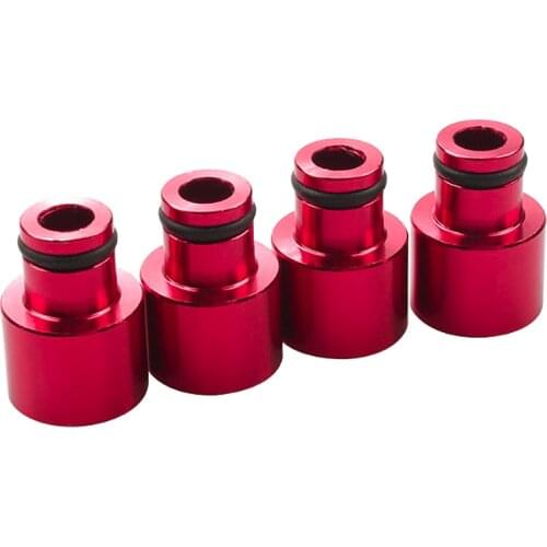 4PCS FUEL INJECTOR TOP HAT ADAPTERS FOR Honda Civic CR-V B/D series Engines D16 B16 H22 F22