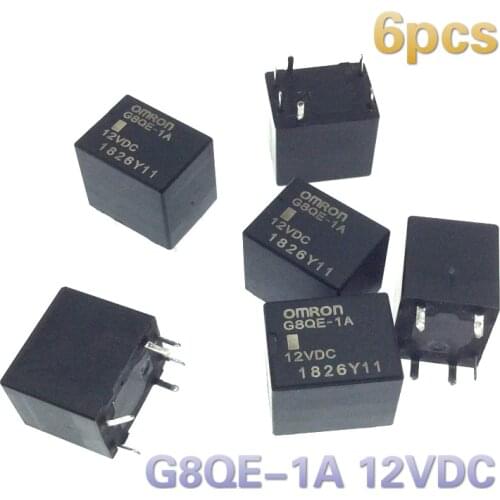 6pcs G8QE-1A 12VDC car relay for Honda 7th Accord Odyssey high beam headlight for Toyota Aygo Citroen C1