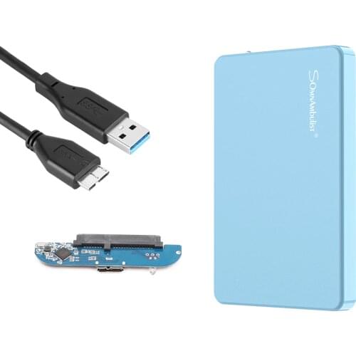 ABS material portable external hard drive shell USB 3.0 2.5 inch HDD hard drive storage device for laptop desktop