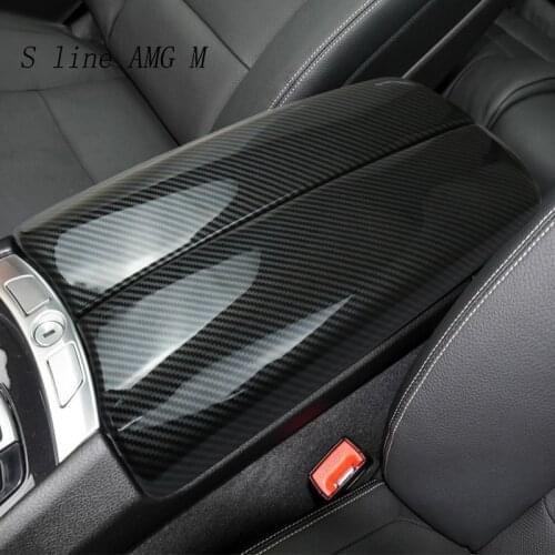 Car Sryling For BMW 5 Series GT F07 5gt Carbon Fiber Center Console Armrest Storage Box Panel Decoration Interior Cover Stickers