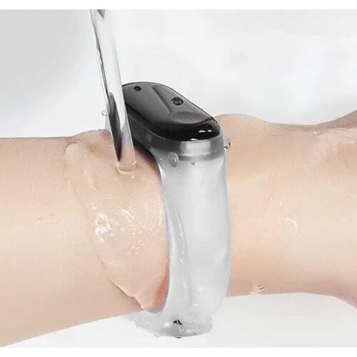 Bracelet For Xiaomi Mi Band 6 5 4 3 Bracelet Transparent Silicone Wrist Strap For Xiaomi 5 4 3 Band Smart Wristband for Miband 6