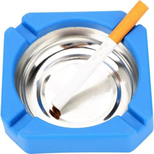 Household Merchandises Creative Plastic square ashtray Cigarette Tray Ash Storage Cigarette Cigar Accessories