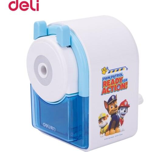 Deli dropship paw patrol cartoon pattern mechanical pencil sharpener for school office art supply cute puppy stationery kid gift