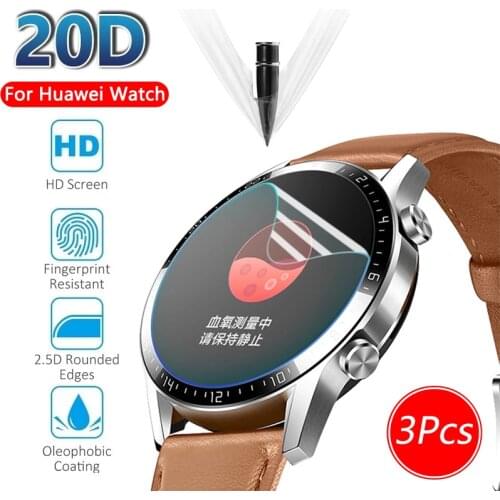 20D Soft Hydrogel film For Huawei Watch GT GT2 GT2E GT2 Pro 42MM 46MM Screen Protective Film for huawei watch Fit ES Accessories