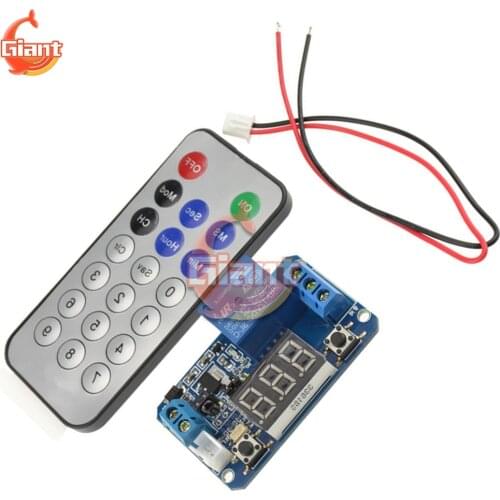 DC 12V Time Delay Relay Module Infrared Remote Control Accurate LED Digital Display Timing Delay Module Timing Control Switch