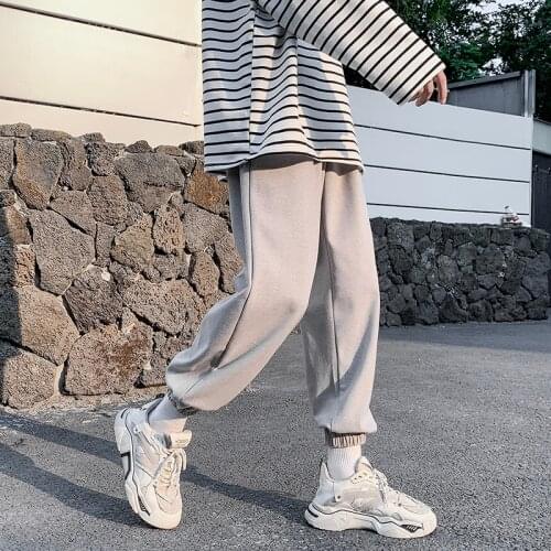 Mens Joggers Sportwear Trousers Streetwear Sweatpants Casual Pants Men New Fashion Harem Pants Ankle-Length