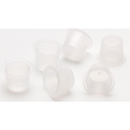 Small Size 8MM White Tattoo Ink cups For Tattoo Gun Needle Ink Tips Grips Kits Supply 1000 pcs/lot