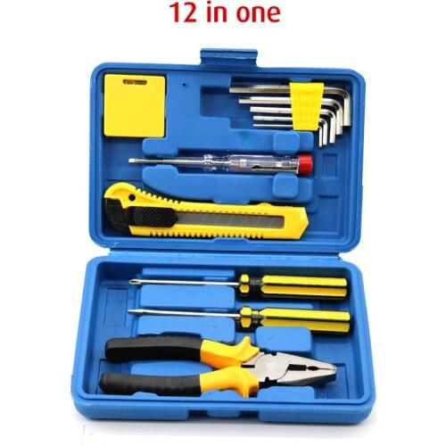 Hand Repair Tools Set Screwdrivers Set Level Tape Pliers Hexagon Wrench Utility knife Electric PenWire Clamp Household Toolkit