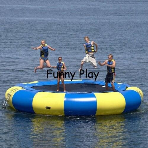 Inflatable water sea jumping bed inflatable trampoline lake water game Water Bouncer Soft Jumping inflatable water trampoline