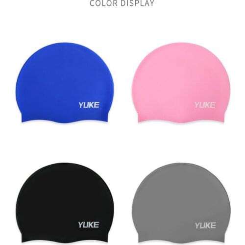 New 2020 Professional Silica Gel Swimming Cap Waterproof Ear Protection Adult Men Women Long Hair Swim Hat Cover Ear Bone Pool