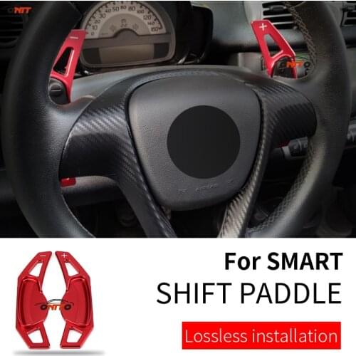 Fit For SMART FORTWO 2009-2017 FORFOUR 2015-2017 2pcs/set Car Shift Paddle Aluminum alloy Extension Shifter Aluminum Alloy