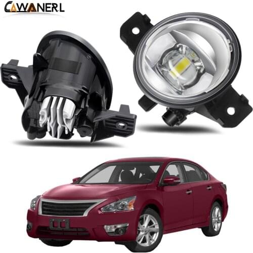 Fog Light Assembly 30W 8000LM Car Right + Left Side LED Lens Fog Lamp DRL H11 12V For Nissan Altima 2007-2018