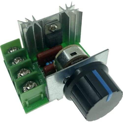 Motor Speed Regulator Governor 2000W Voltage Regulator SCR Speed Controller Adjustable AC 220V Temperature Dimmer Switch Control