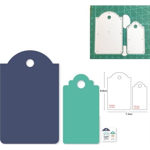 Christmas Tags Border Metal Cutting Dies Stencils dies for DIY Scrapbooking dies Decoration Card Paper Craft dies Embossing Dies