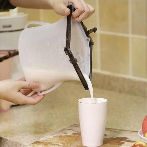 1L Silicone Food Storage Bag Reusable Sealed Leakproof Zip Bag Vegetable Fruit Fresh Keeping Container for Freezer Preservation