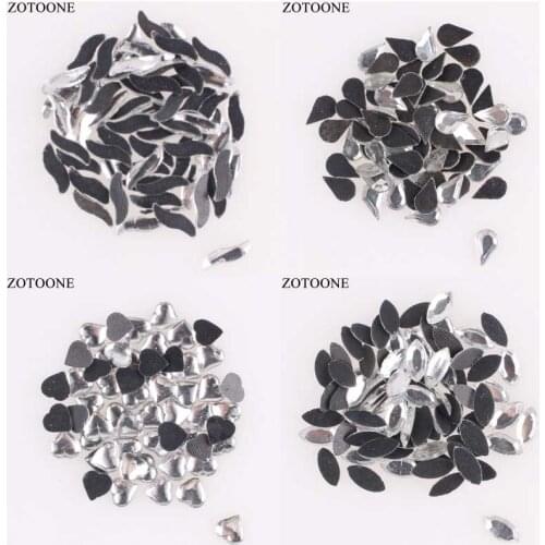 ZOTOONE 50pcs DIY Crystal sewing Rhinestones For Clothes 3*9mm Flatback strass hotfix RhinestoneTrim Applique Stickers For Nails