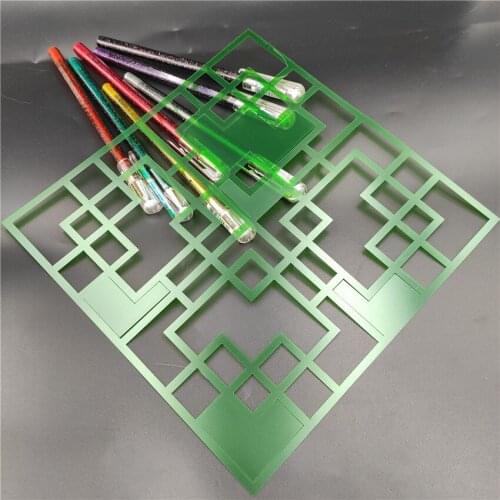 20x20cm Green stitching scrapbook stencils spray plastic mold shield DIY cake hollow Embellishment printing lace ruler Easter