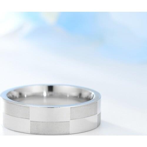 Jewellery Vintage Designer New Stainless Steel Simple Creative Geometry Titanium Steel Mens New Wedding Ring for Women Girls