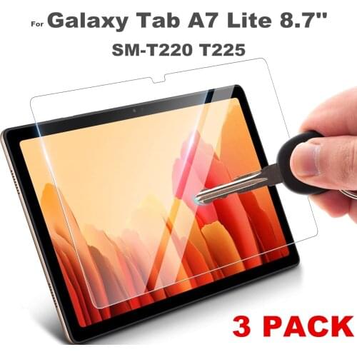 3Piece Screen Protector for Samsung Galaxy Tab A7 Lite Tempered Glass Protector for Samsung Tab A7 lite 2021 8.7Inch T220 T225