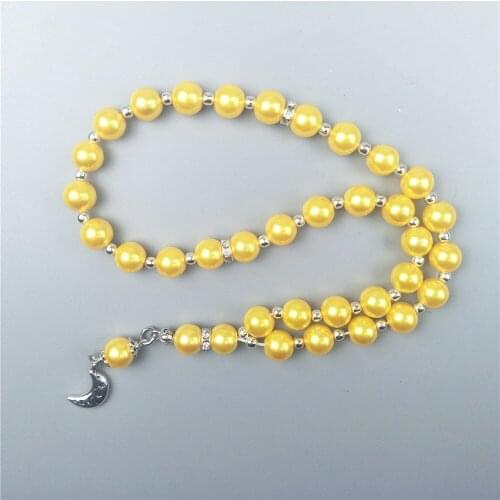 Golden Crystal Pearl Beads Tasbeeh Islamic Tesbih Allah Mesbaha Sibha Allah Muslim Prayer Beads Tesbih