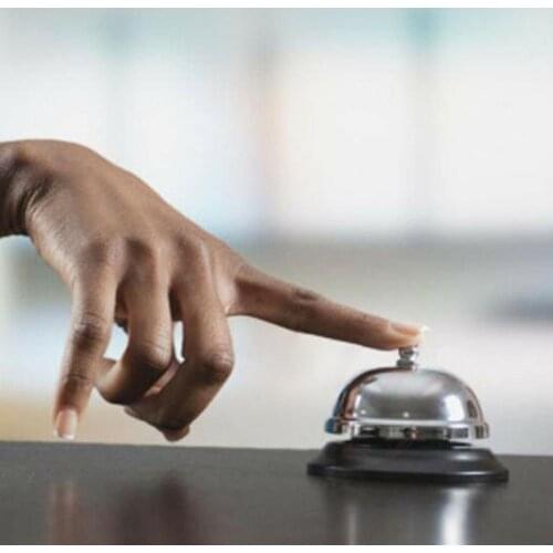 1pc Creative Kitchen Hotel Counter Bell Craft Reception Kitchen Restaurant Ring Gadget Service Call Ringer Bell Kitchen M2F5