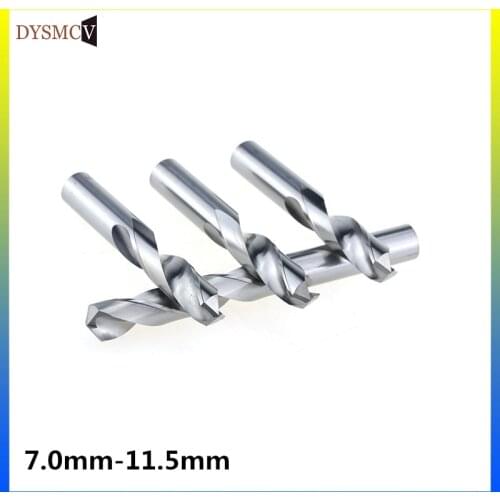 1 pcs carbide straight shank drill rotary drill 7mm 8mm 9mm 10mm 11mm CNC rotary tool for metal tools