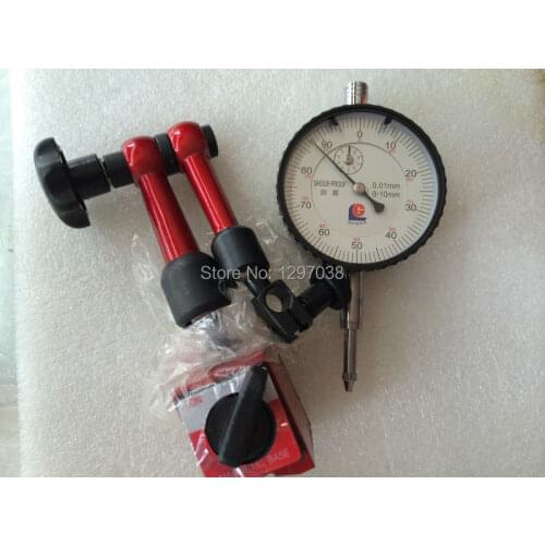 1pcs Universal Magnetic stand + 1pcsGood quality Dial indicator 0-10mm