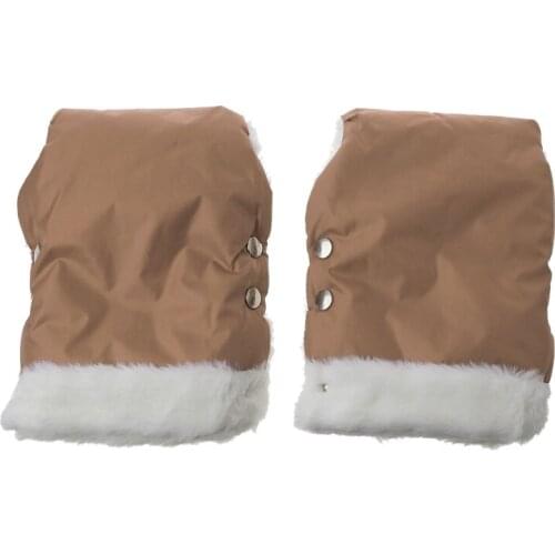 2pcs Winter Warm Baby Stroller Gloves Waterproof Gloves Pram Accessory Stroller Mitten Pram Hand Muff D0AF