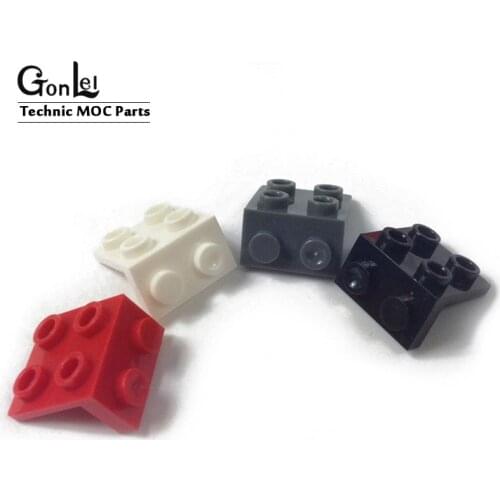 20Pcs/lot MOC Plates Special Bracket 1x2 -2x2 MOC Rebrickable Parts 44728 DIY Building Block Bricks Assembles Particles Toys