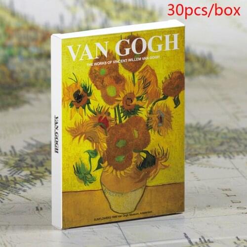 30sheets/LOT Van Gogh Postcard vintage Van Gogh Paintings postcard/Greeting Card