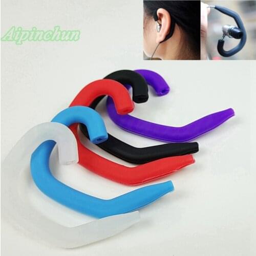 Aipinchun 1Pair Universal Silicone Clip Hook Earhook Ear Hanger Agrafe for Sport Earphone