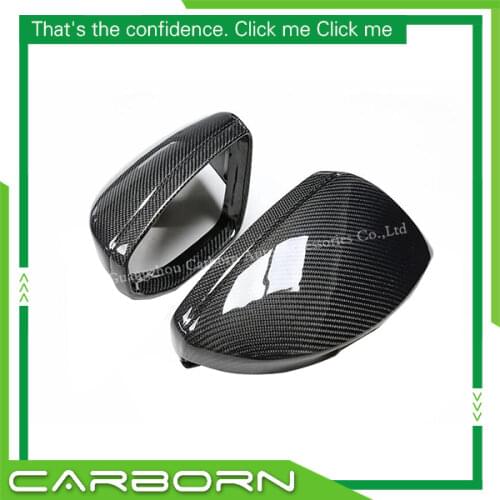 For Audi A6 C8 A7 A8 A8L 2019-on Replacement Carbon Fiber Car Side Rearview Mirror Cover with/without Lane Assist