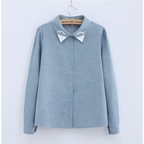 Foxsingmoon Women's Corduroy Shirts