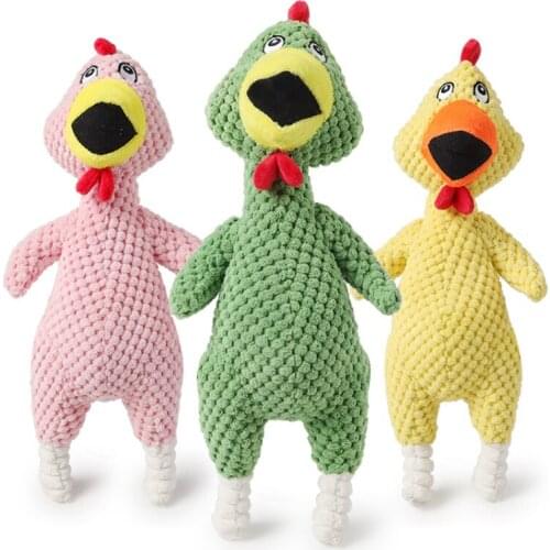 Dog toy Screaming Chicken Pets Dog interactive Toys Squeeze Squeaky Sound Funny Toy Safety For Dogs Molar Chew Toy Cat toys New