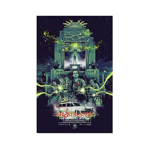 Ghostbusters 2 Classic Movie Painting Silk Fabric Wall Poster Art Decor Sticker Bright