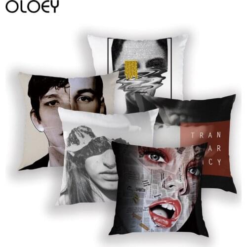 Beautiful Girl Pillowcase, Square Polyester Soft Pillowcase, Bedroom Pillowcase, Family Hotel Car Decorative Pillowcase, 45x45cm