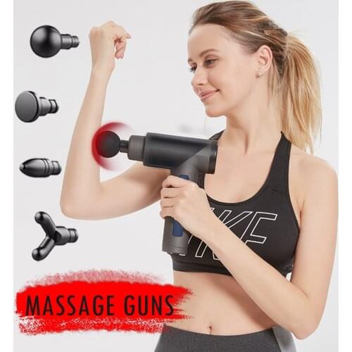 Massage Gun Back Neck Deep Tissue Muscle Massager Body Pain Relief Therapy Electric Post-Workout Recover