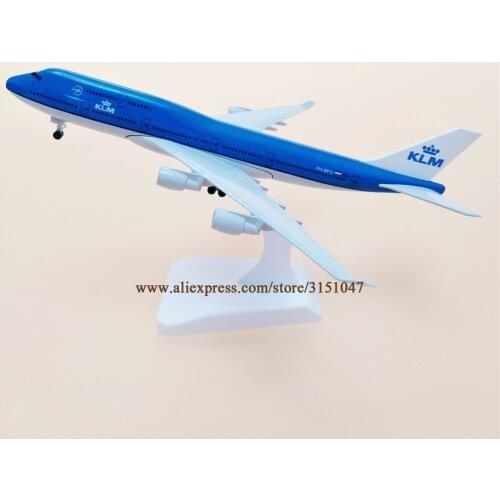 20cm Alloy Metal AIR Netherlands KLM Boeing 747 B747 Airlines Airplane Model Airways Plane Model W Wheels Landing Gears Aircraft