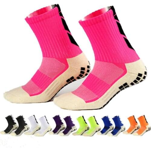 Girls Women Men Sport Fitness Pilates Anti-Slip Grip Socks Fashion Casual Breathable Patchwork Unisex Lady Soccer Socks