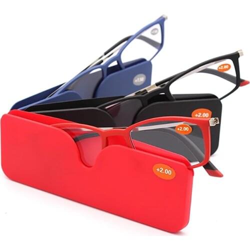 TR90 Ultra-thin Frame Reading Glasses Light Anti-blue light Computer Eyeglasses With Prescription Glasses Frame Men Women +2+3.5