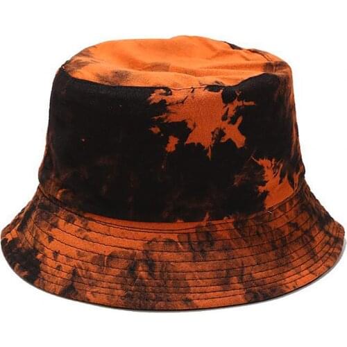 Fisherman Hat Tie-Dye Sun Protection Cotton Unisex Bucket Hat for Travel Bucket Hat Basin Caps Outdoor Travel Visor Hat Sun Cap