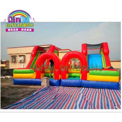 PVC colorful bounce house combo inflatable bouncy castle jumping castlelarge children unicorn bouncy castle with slide for sale