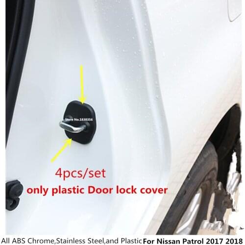 Car Body Interior Anti Rust Water Proof Door Lock Keys Key Protect Buckle 4pcs/Set For Nissan Patrol 2017 2018 2019 2020