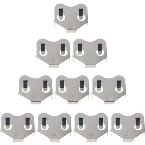 10PCS Phosphor Bronze Battery Shrapnel Cell Holder for CR1220 CR1620 CR1616 CR2025 CR2430 CR2450 CR2477 Battery Retainer
